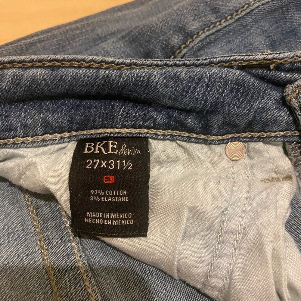 BKE Stella Skinny Jeans 27R Medium Wash Stretch Low Rise - Picture 4 of 8